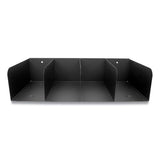 Trays, 4 Compartmens, 16 X 8 X 4, Black