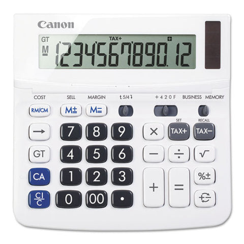 Tx-220tsii Portable Display Calculator, 12-digit, Lcd