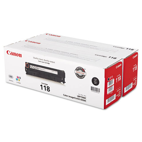 2662b004 (118) Toner, 3,400 Page-yield, Black, 2-pack