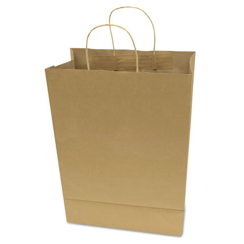 Premium Shopping Bag, 10"  X 4.5" X 13", Brown Kraft, 50-box