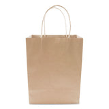 Premium Shopping Bag, 8" X 4" X 10.25", Brown Kraft, 50-box