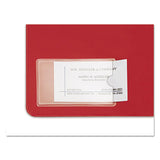 Hold It Poly Business Card Pocket, Top Load, 3 3-4 X 2 3-8, Clear, 10-pack