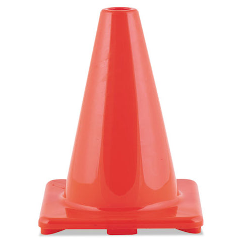 Hi-visibility Vinyl Cones, 6" Tall, Orange