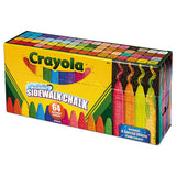 Ultimate Sidewalk Chalk, 4", 60 Assorted Colors, 64-set