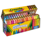 Ultimate Sidewalk Chalk, 4", 60 Assorted Colors, 64-set