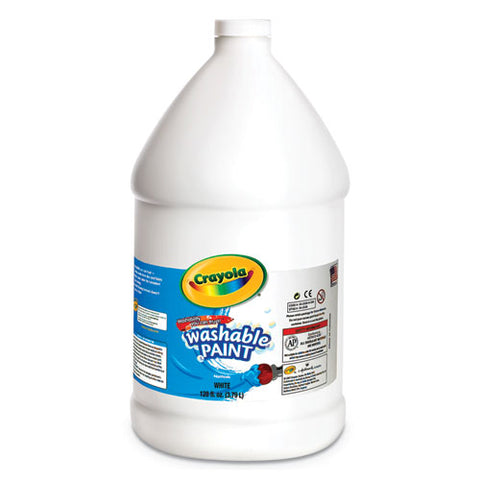 Washable Paint, White, 1 Gal