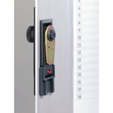 Locking Key Cabinet, 36-key, Brushed Aluminum, Silver, 11 3-4 X 4 5-8 X 11