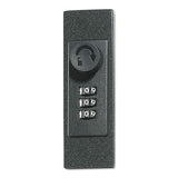 Locking Key Cabinet, 36-key, Brushed Aluminum, Silver, 11 3-4 X 4 5-8 X 11