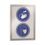 Duraframe Sun Sign Holder, 8.5 X 11, Silver Frame, 2-pack