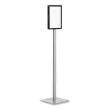 Info Stand Basic Floor Stand, 51.57" Tall, Black Stand, 8.5 X 11 Face