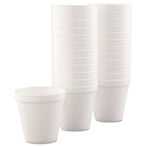 Foam Containers, 16 Oz, White, 25-bag, 20 Bags-carton