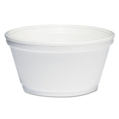 Foam Container, 8 Oz, White, 1,000-carton