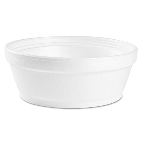 Foam Container, Squat, 8 Oz, 4.63" Diameter X 1.13"h, White, 500-carton