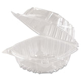 Clearseal Hinged-lid Plastic Containers, 5.8 X 6 X 3, Clear, 500-carton