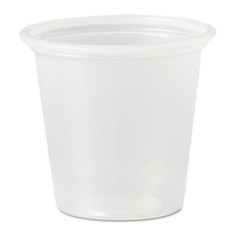 Polystyrene Portion Cups, 1.25 Oz, Translucent, 2,500-carton