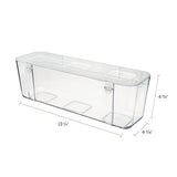 Stackable Caddy Organizer Containers, Large, Clear