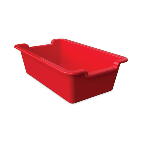 Antimicrobial Rectangle Storage Bin, Red