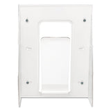 Stand-tall Wall-mount Literature Rack, Magazine, 9.13w X 3.25d X 11.88h, Clear