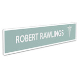 Superior Image Cubicle Nameplate Sign Holder, 8 1-2 X 2 Insert, Clear