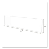 Superior Image Cubicle Nameplate Sign Holder, 8 1-2 X 2 Insert, Clear