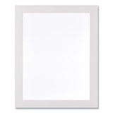 Self Adhesive Sign Holders, 10.5 X 13, Clear With White Border, 2/pack