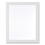 Self Adhesive Sign Holders, 13 X 19, Clear With White Border, 2/pack