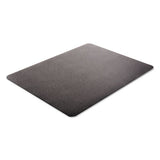 Economat Occasional Use Chair Mat For Low Pile Carpet, 46 X 60, Rectangular, Black