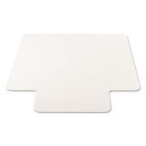 Economat All Day Use Chair Mat For Hard Floors, 45 X 53, Wide Lipped, Clear