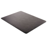 Economat All Day Use Chair Mat For Hard Floors, 45 X 53, Rectangular, Black