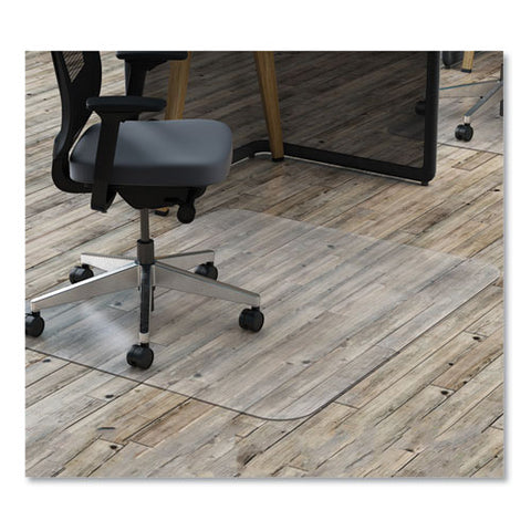 Economat All Day Use Chair Mat For Hard Floors, 45 X 53, Clear