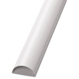 Decorative Desk Cord Cover, 60" X 2" X 1" Cover, White