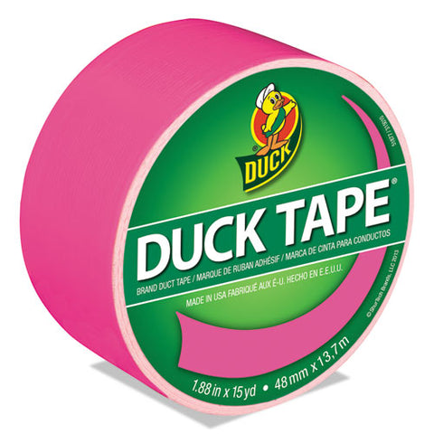 Colored Duct Tape, 3" Core, 1.88" X 15 Yds, Neon Pink