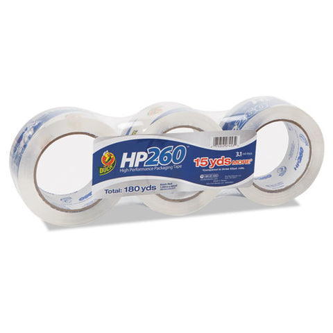 Hp260 Packaging Tape, 3" Core, 1.88" X 60 Yds, Clear, 3-pack