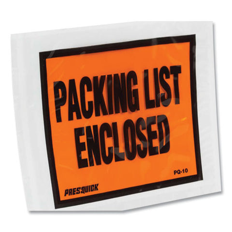 Packing List Envelopes, 4.5 X 5.5, Clear-red, 500-box