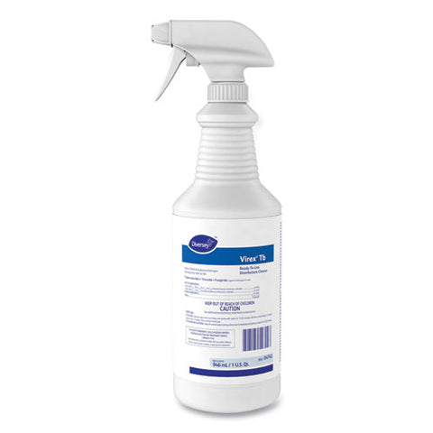 Virex Tb Disinfectant Cleaner, Lemon Scent, Liquid, 32 Oz Bottle, 12-carton