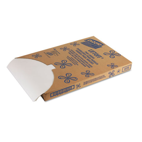 Greaseproof Liftoff Pan Liners, 16 3-8 X 24 3-8, White, 1000 Sheets-carton