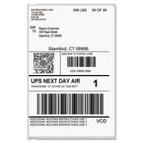 Labelwriter Shipping Labels, 4" X 6", White, 220 Labels-roll