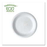 Vanguard Renewable And Compostable Sugarcane Plates, 6", White, 1,000-carton