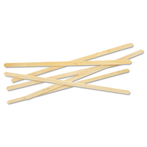 Renewable Wooden Stir Sticks - 7", 1000-pk, 10 Pk-ct