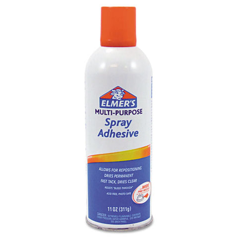 Multi-purpose Spray Adhesive, 11 Oz, Dries Clear