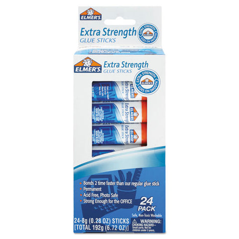 Extra-strength Office Glue Stick, 0.28 Oz, Dries Clear, 24-pack