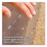 Performance Series Anchorbar Chair Mat For Carpet Up To 1", 45 X 53, Clear