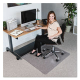 Sit Or Stand Mat For Carpet Or Hard Floors, 45 X 53, Clear-black