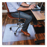 Sit Or Stand Mat For Carpet Or Hard Floors, 36 X 53 With Lip, Clear-black