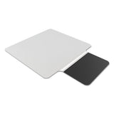 Sit Or Stand Mat For Carpet Or Hard Floors, 36 X 53 With Lip, Clear-black