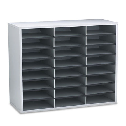 Literature Organizer, 24 Letter Sections, 29 X 11 7-8 X 23 7-16, Dove Gray