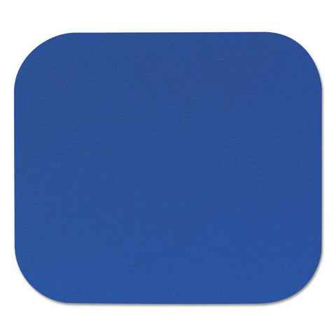 Polyester Mouse Pad, Nonskid Rubber Base, 9 X 8, Blue