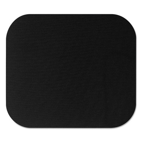 Polyester Mouse Pad, Nonskid Rubber Base, 9 X 8, Black