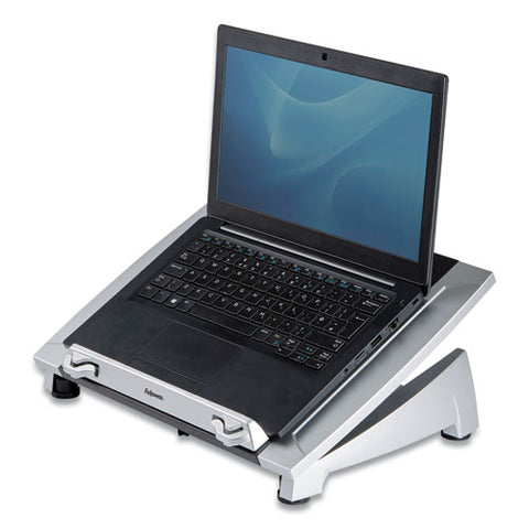 Office Suites Laptop Riser Plus, 15.06" X 10.5" X 6.5", Black-silver, Supports 10 Lbs