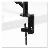 Designer Suites Flat Panel Monitor Arm, 180 Degree Rotation, 45 Degree Tilt, 360 Degree Pan, Black, Supports 20 Lb